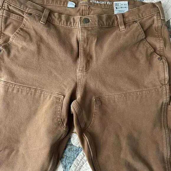 Carhartt Women's Rugged Flex Double Front Work Pants - Carhartt Brown cargo - Picture 4 of 7